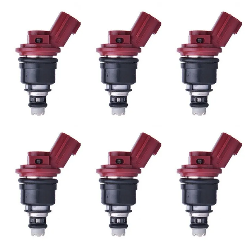 6PCS Fuel Injectors Nozzle 16600-96E01 For Nissan Altima Sentra Maxima 200SX 240SX Infiniti Q45 J30 G20 1991-2001  1660096E01