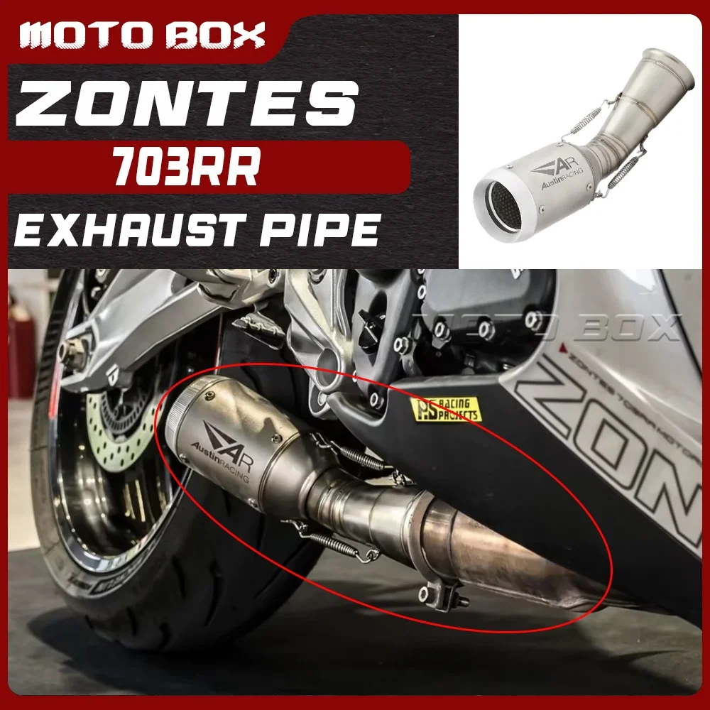 

For ZONTES 703RR modified exhaust pipe for 703rr stainless steel mid-tail section