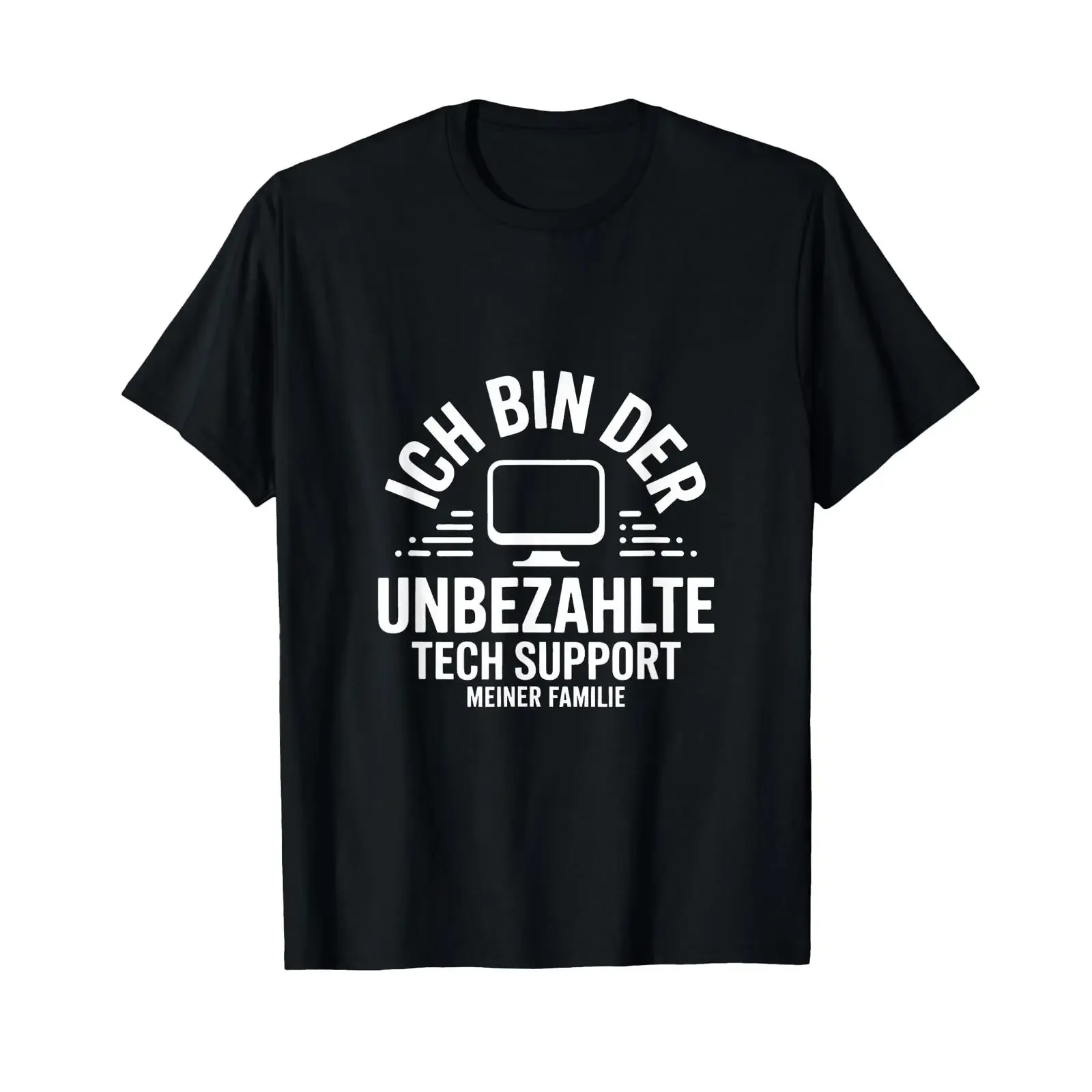 T Shirt with Tech Support My Family Informatiker IT Computer vintage Washed Soft Comfortable Top For Everyday Wear Stretched