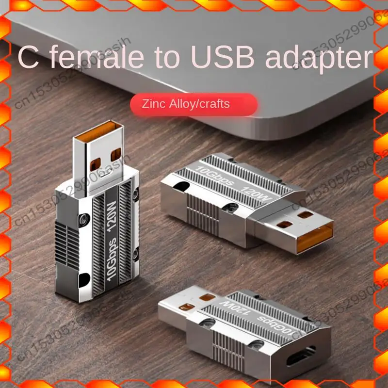 

-AT52 1 шт. 120 Вт тип C к USB Otg адаптер из цинкового сплава для телефона Ipad Adaptador