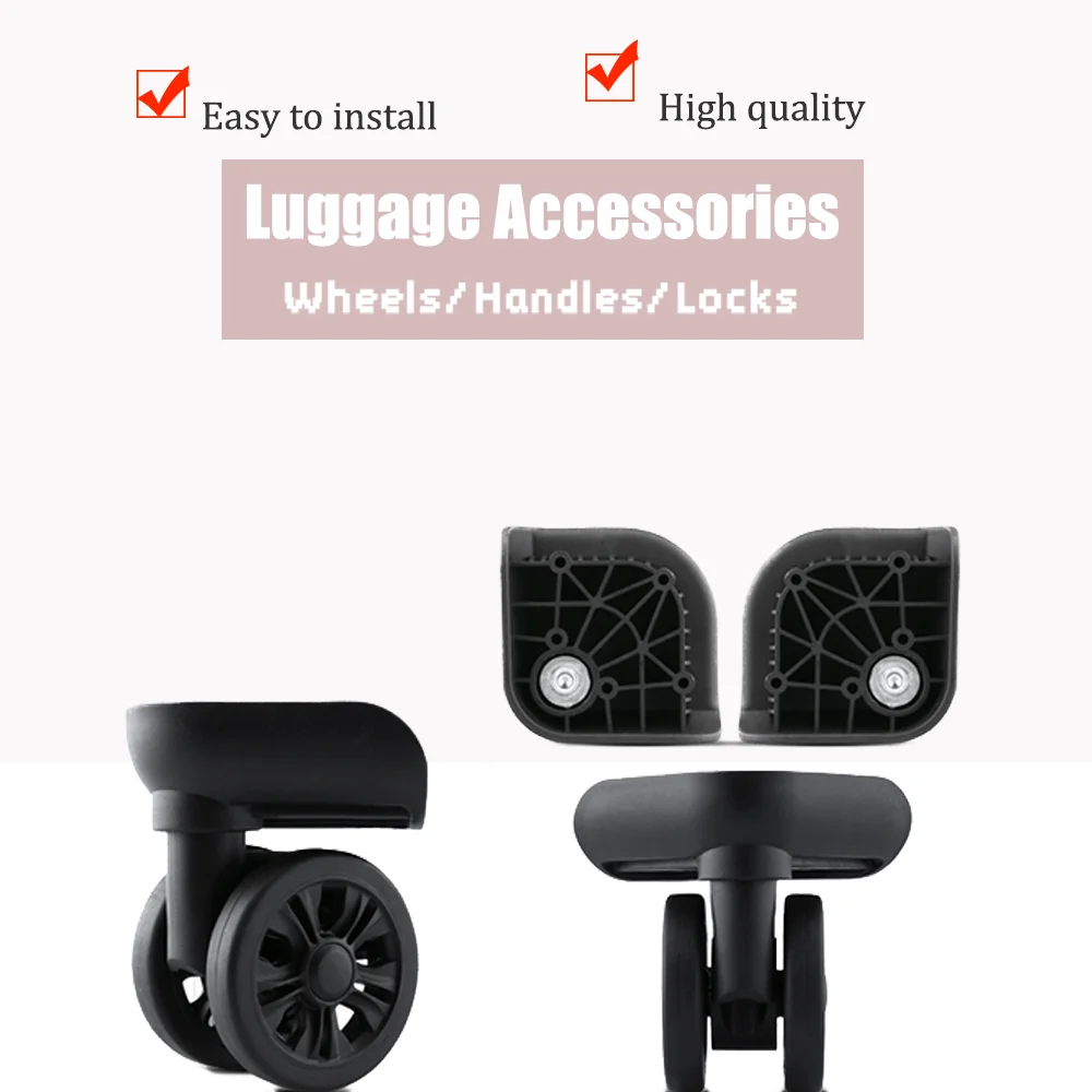 City W311 Break Suitcase Wheels, Compact Spinner Replacement for Travel Bags