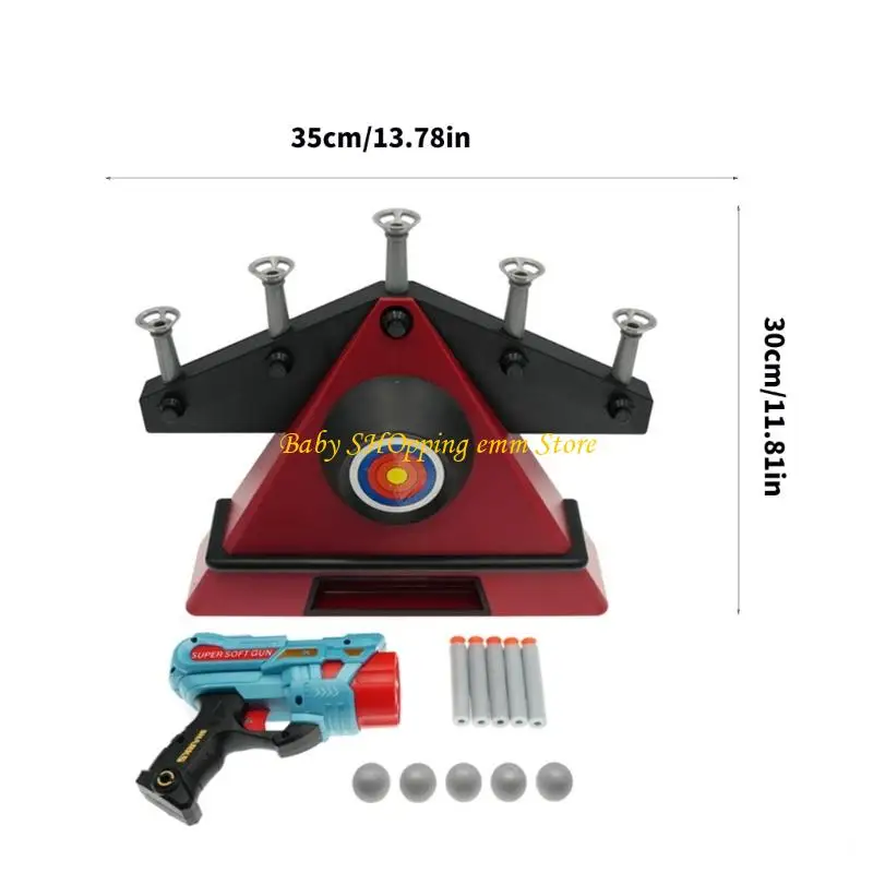 23GD LED LED BOTIATING SHOCKING Đồ chơi trò chơi với công nghệ lơ lửng và đạn bọt an toàn mềm cho cha mẹ trẻ tương tác vui vẻ