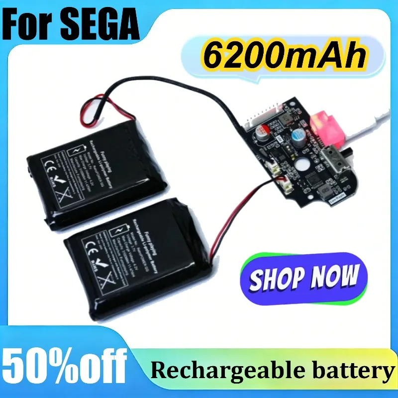 

For SEGA Game Gear GG VA0/1/2 VA4/5 Console 6200mAh High Capacity Li-ion Battery Power Board