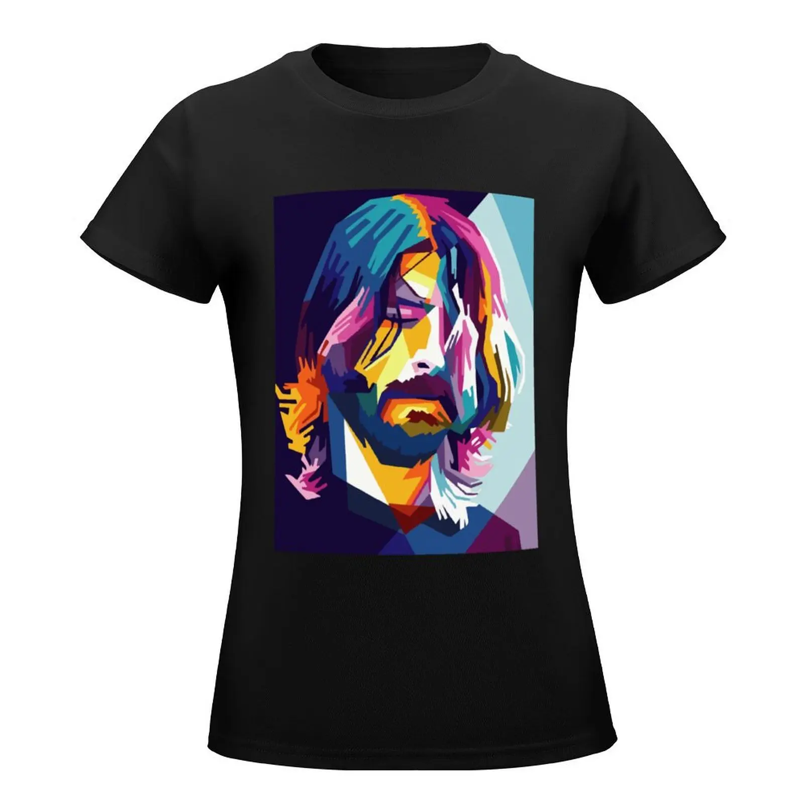 DAVE GROHL T-Shirt hippie clothes Short sleeve tee Blouse funny Womens graphic t shirts