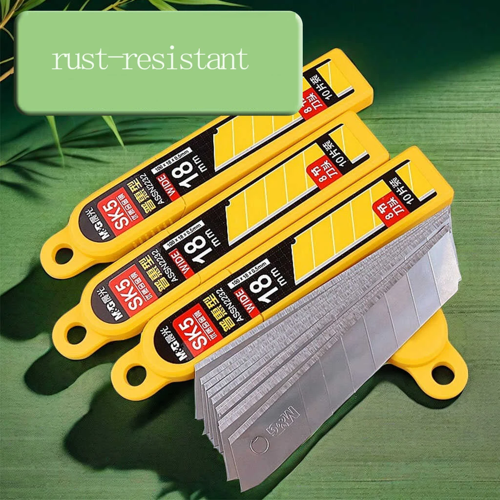 شفرات سكين حرفية M&G بعرض 18 مم/9 مم، مناسبة للاستبدال في سكاكين الحرف اليدوية الكبيرة والصغيرة، للاستخدام الصناعي. #2