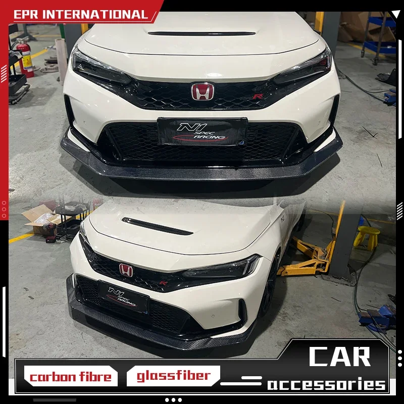 

EPR новый стиль для Honda Civic Type-R FL5 передняя губа аксессуары из углеродного волокна улучшенный внешний вид