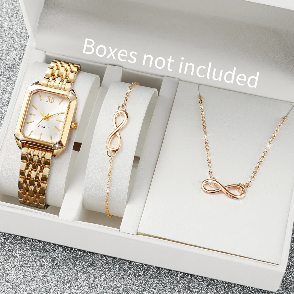 2/3/4/5 pièces mode Rectangle Roma cadran dames montre-bracelet femmes montres à Quartz ensemble de bijoux Reloj Mujer (sans boîte)