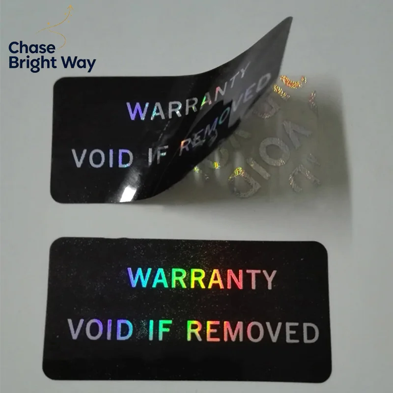 100Pcs Warranty Protection Sticker Security Seal Brittle Paper Tamper Proof Warranty Void Label Adhesive Sticker