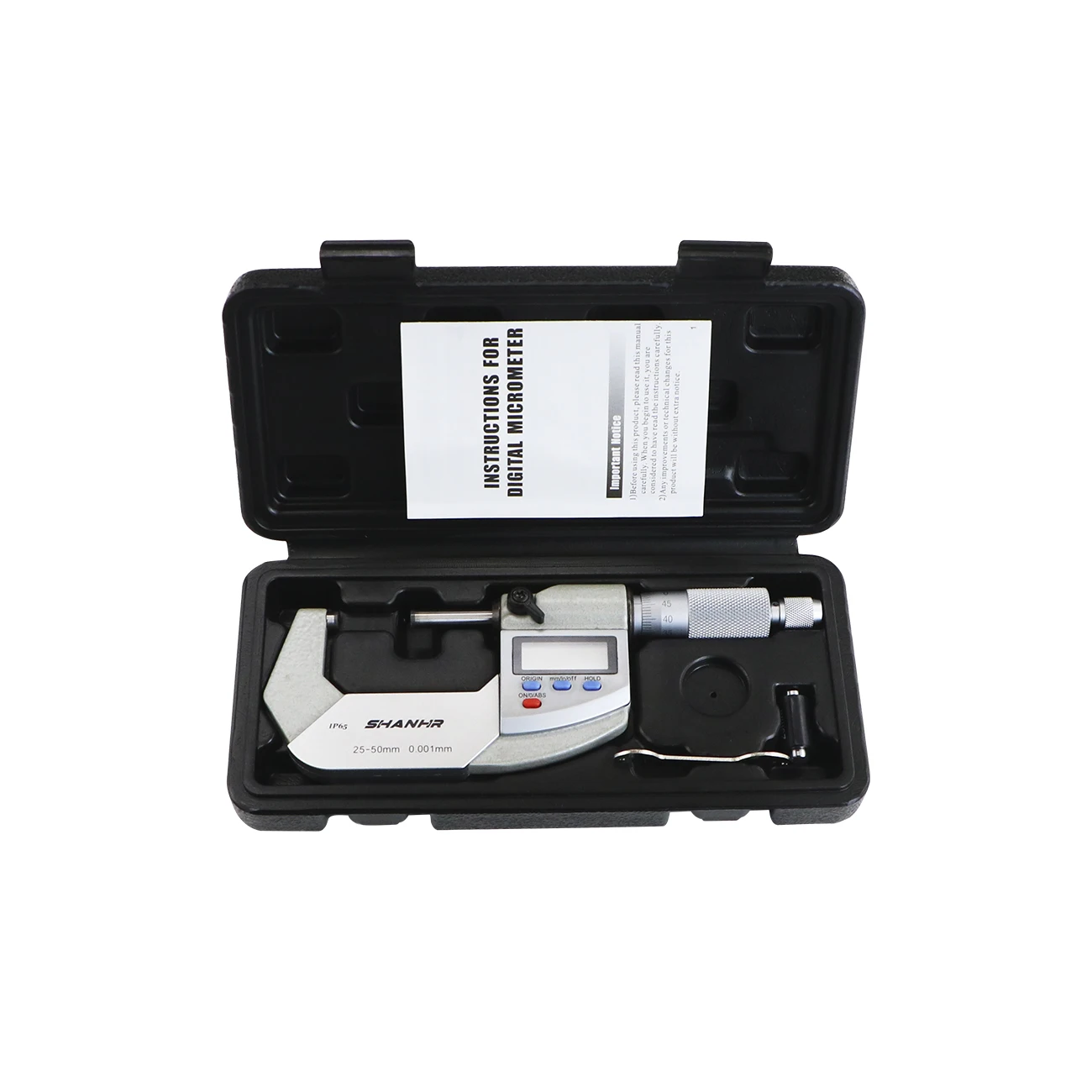 SHANHR IP65 Waterproof Digital Micrometer Caliper Gauge 0.001mm Electronic Digital Micrometer Caliper Measuring Gauge Tools