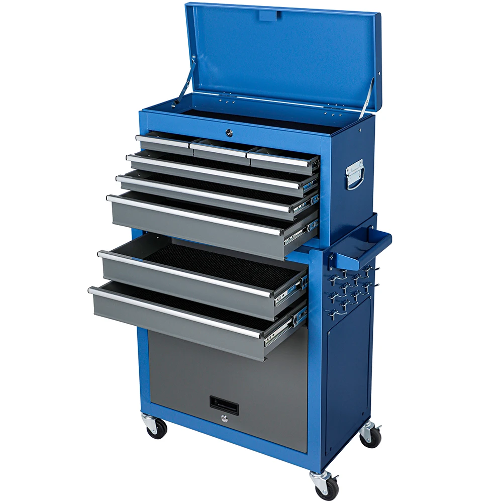 

Blue Tool Cabinet with Locking OEM Style Industrial Tool Chest with Wheels Cheap