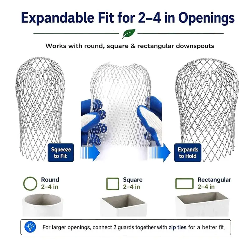 [HOT!A34R】 Under-Nozzle Protector,Drain Slot 4Pcs Upgrade, Under-Nozzle Screen Suitable Openings Protection