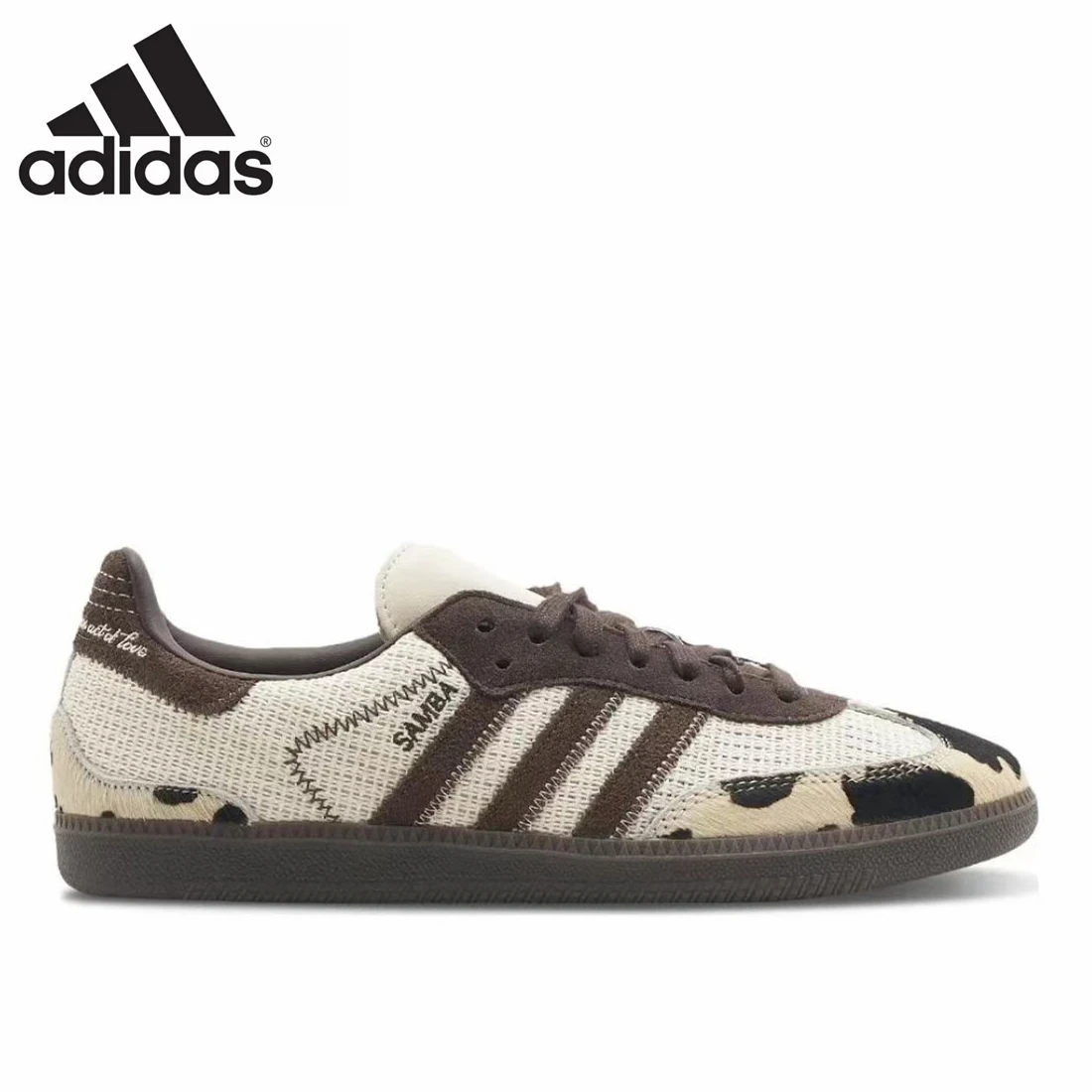 Adidas Samba OG notitle Cow Print German Training Shoes Retro Versatile Sports and Casual Board Shoes sneakers