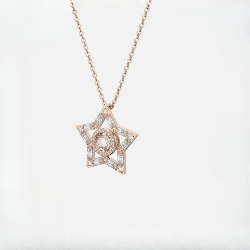 

Many Styles S925 Silver High Quality Jewelry, Sugar Flower Shaped Necklace Suitable for Beautiful Women To Wear