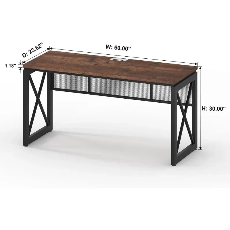 Sauder Beginnings Desk, Perfect for Home Office, Extra Space, Easy To Assemble