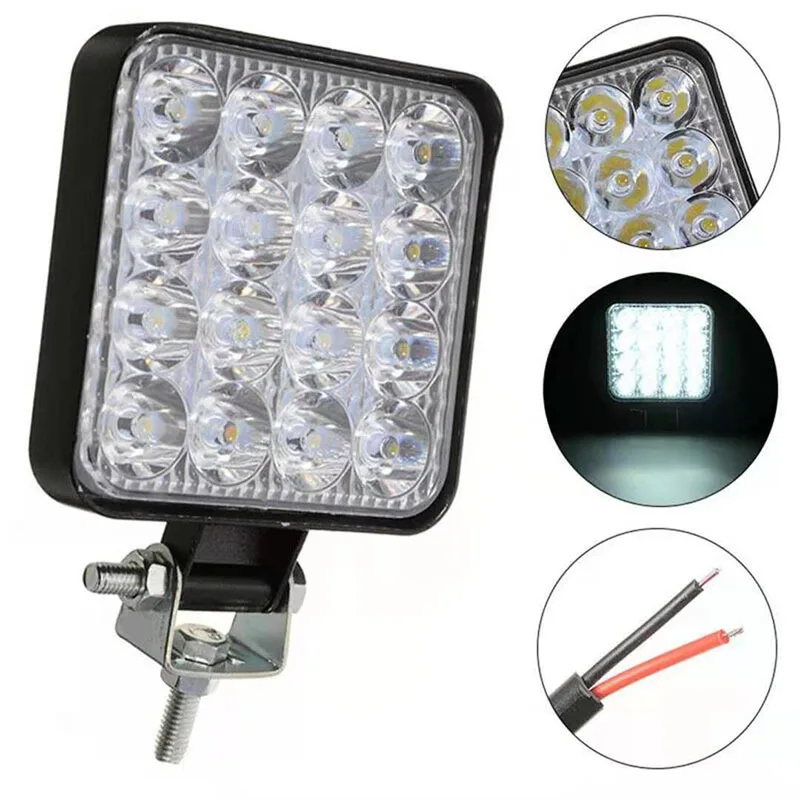 1 Unit 12V Compact LED Light Bar — Off-Road Driving Light for Jeep Truck 4X4 Car SUV ATV — Mini LED Pod Lights