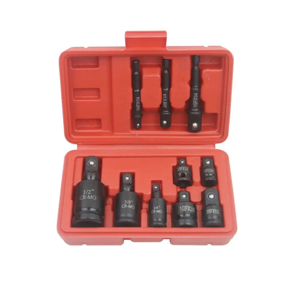10Pcs 12 Point Socket Set Universal Drive Extra Long for 1/4inch 3/8inch 1/2inch Ratchet Wrench Spline Socket Sleeve Tool Kit