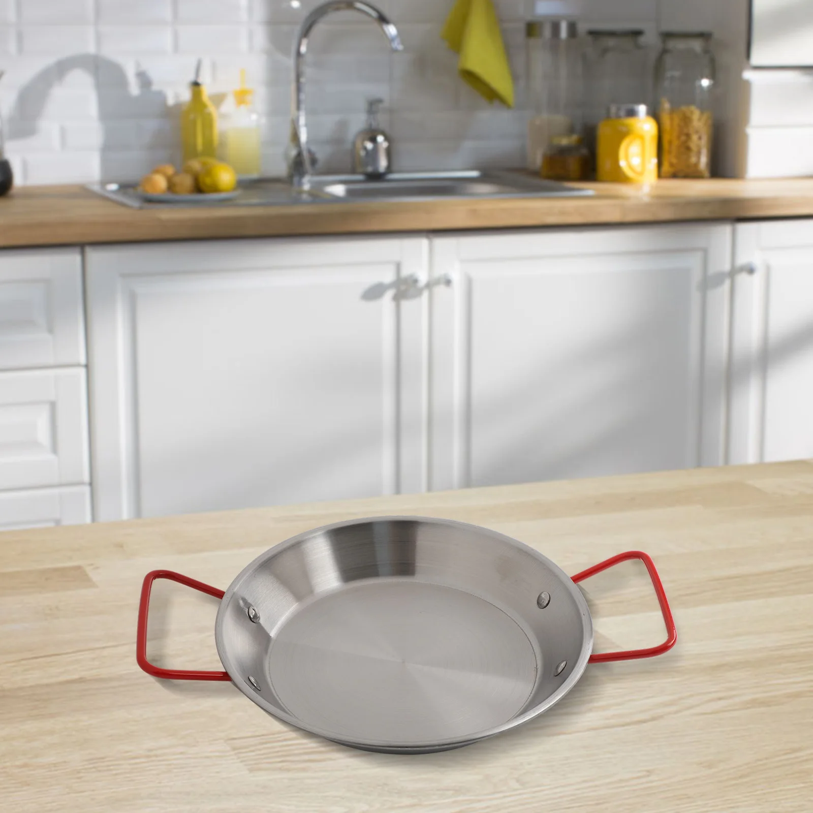 Easy To Clean Paella Pot Cooking 20cm Paella Bowl Easy To Clean Fine Craftsmanship Long-Lasting Practical Design