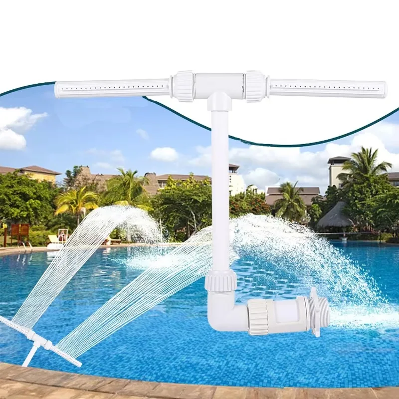 

PVC Waterfall Fountain Kit Easy Install Swimming Pool Accessories For Outdoor Garden Pond And Water Sports Feature