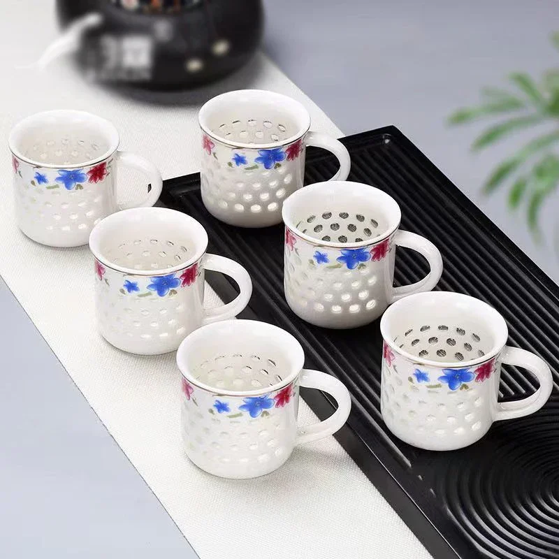 Blue and White Porcelain Exquisite Tea Cup Vintage Cups Japanese Mug Mugs Teacup Jingdezhen Teacups Bowls Set Bowl Puer Ceramic