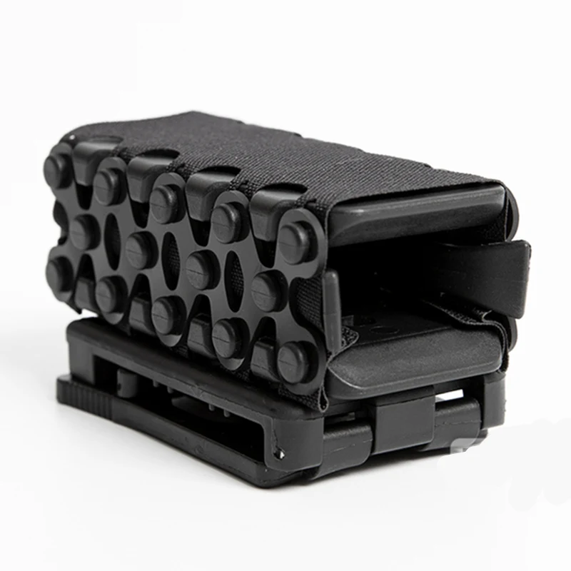Belt AUTOMATIC RETENTION MAGAZINE CARRIER With Clip for 5cm belt, Mag Pouch for 1911 9mm 2011 .45 Mag
