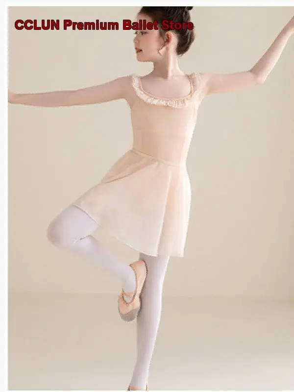 Children's Girls Dance Dress Chinese Dance Dance Costume Practice Leotard Girls Clothing Spaghetti Strap Art Exam Gymnastics Tut