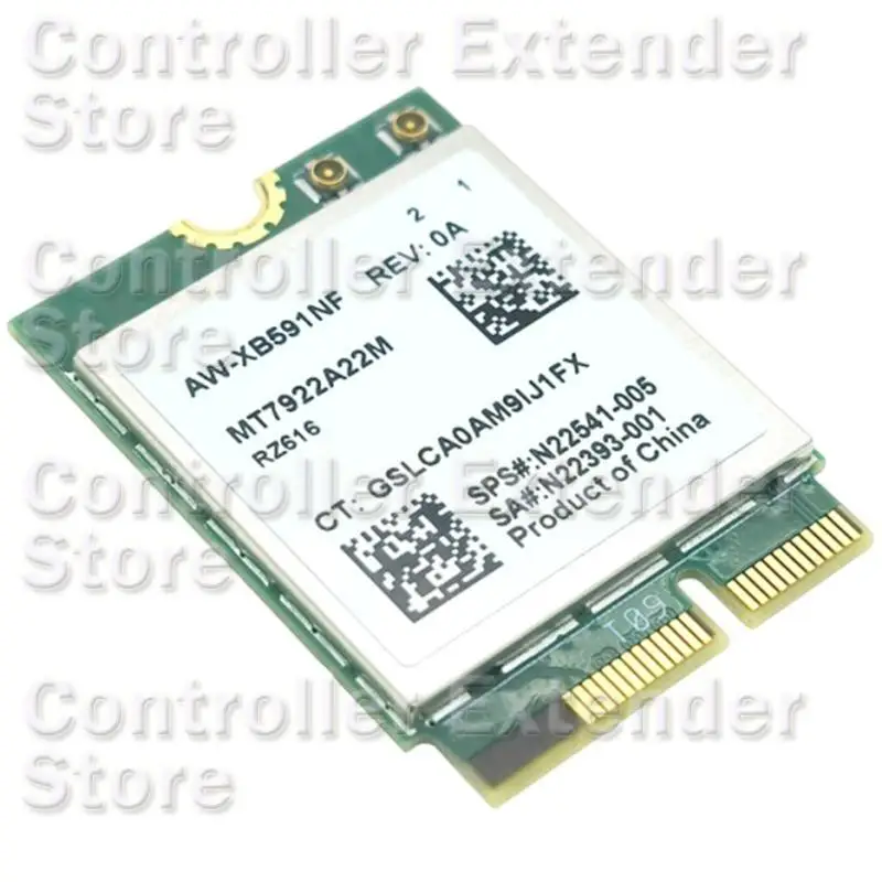 N84B AW XB591NF MT7922 Wi -Fi 6E Тройная сетевая карта 2400 Мбит / с низкая задержка M.2 Местация простая установка