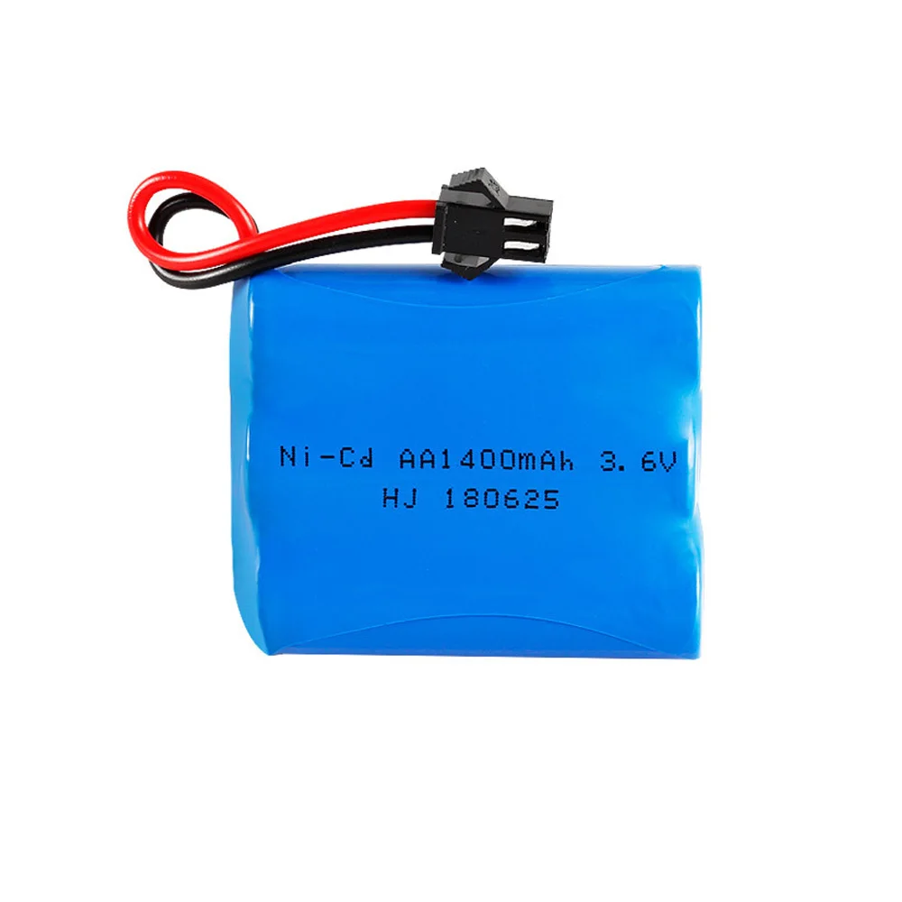 バッテリーパック5個3.6v,1400mah,ni-cd,aa 3.6v,1400mah,rc玩具,車,ボート,戦車,トラック,電車,smプラグモデル用