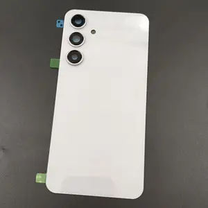 Bilashmart 100% Glass Back Door Lid Samsung Galaxy S24 FE Battery Cover Rear Housing Case Shell With Camera Lens Adhesive Tools