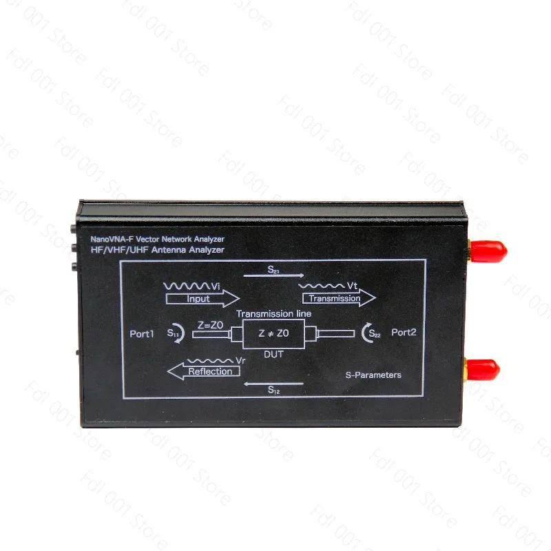 NanoVNA-V2 F Vector Network Analyzer, 4.3 Inch Display, 10k-3G Frequency Range for HF VHF UHF Antenna Testing