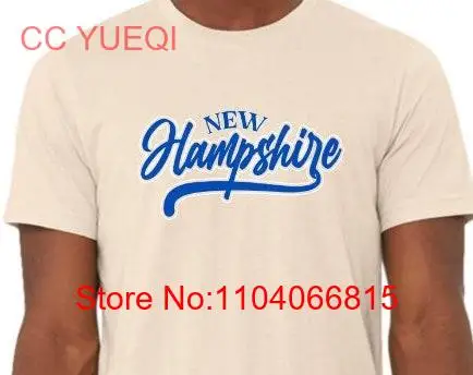 

Script New Hampshire tee long or short sleeves