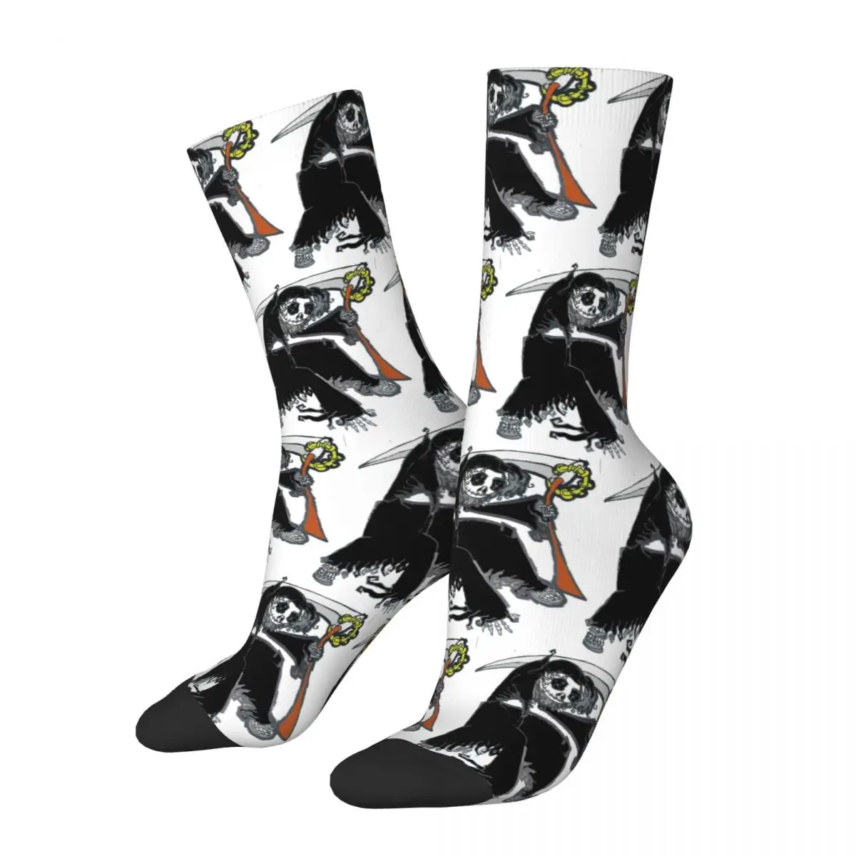 

Death Self Portrait Socks Harajuku Sweat Absorbing Stockings All Season Long Socks Accessories for Man's Woman's Gifts