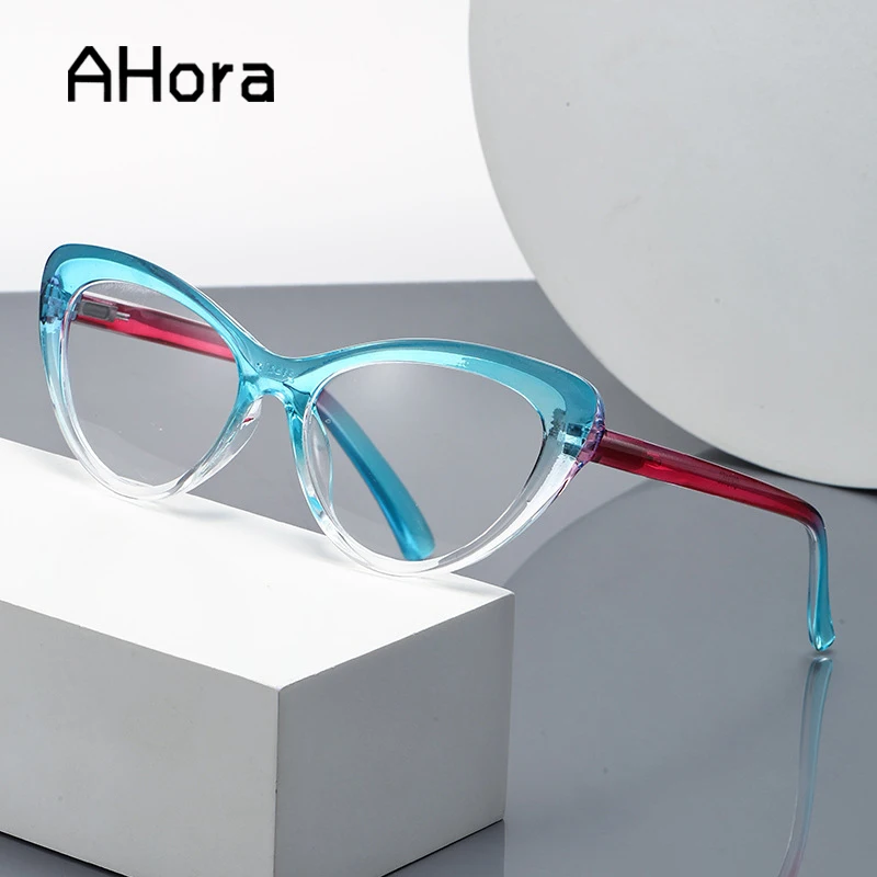 

Ahora 3 Color Cat Eyes Reading Glasses Fashion Jelly Frame Blocking Blue Light Computer Presbyopia Eyeglasses Goggles+1.0..+4.0