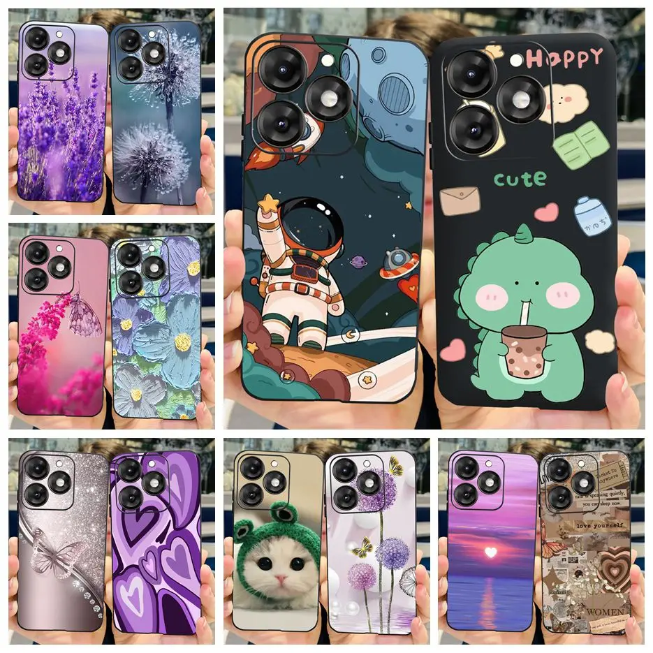 For ITEL A70 Case A665L Stylish Cartoon Painted Cover Soft Silicone Phone Case For Itel A70 A 70 ItelA70 Back Cover 6.6'' Fundas