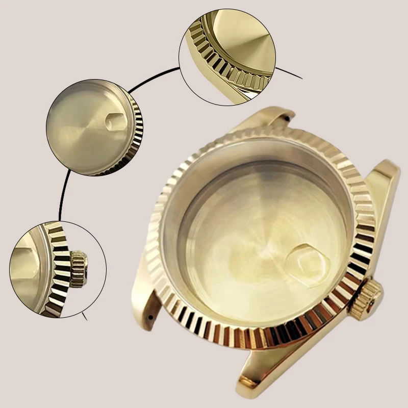 

High-end Quality Fully Automatic Mechanical Watch Modification Accessories Stainless Steel Case Suitable For NH34/NH35 Movement