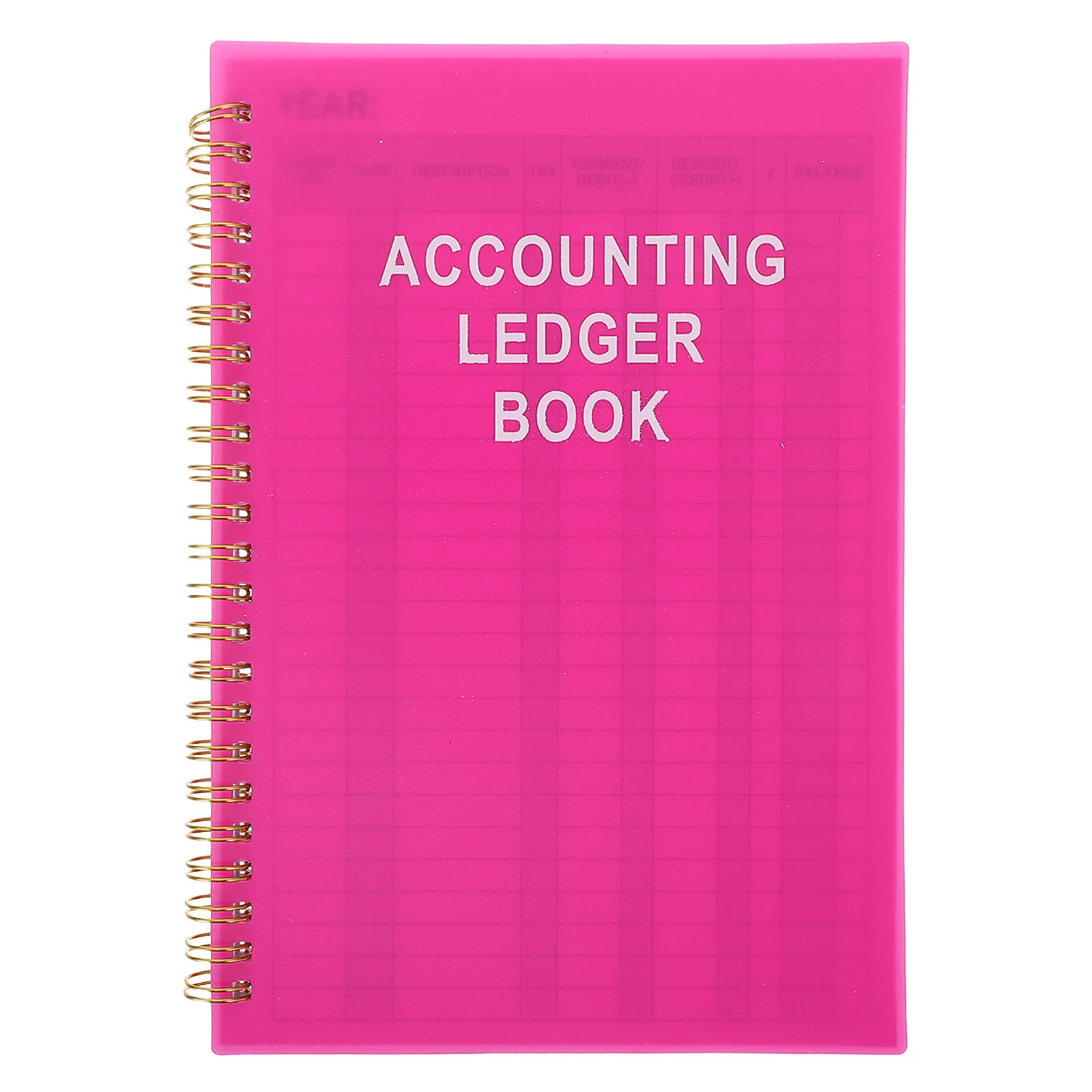 Accounting Ledger Book 8.5x6 Spiral Bound Expense Tracker Notebook Monthly Income Expense Planner Personal Finance Log Small