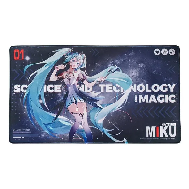 40x70CM New Anime Hatsune Miku Technology Magic kawaii figure rubber Gaming mouse pad Anime Table Mat model toys gifts