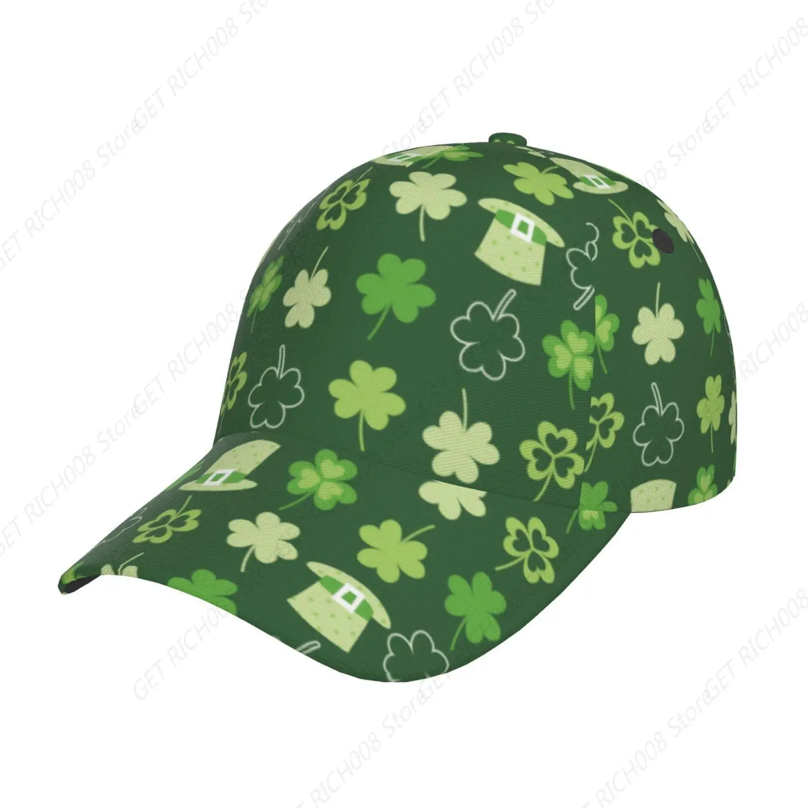 St. Patrick's Day Green Clovers เบสบอลหมวกผู้หญิงผู้ชาย Lucky Shamrock Trucker หมวกปรับ Snapback เบสบอลหมวก