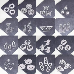 3pcs Stainless Steel Charms Sun Triangle Bear Angel Round Hat Charms for Jewelry Making Supplies Diy Necklace Earring Bracelet