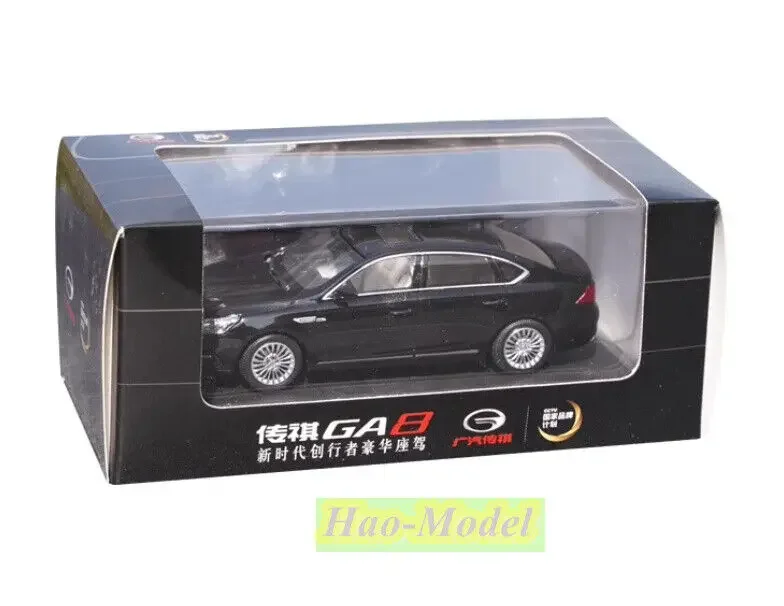 1:43 para GA8 Trumpchi aleación Diecast Metal modelo coche juguetes niños regalos de cumpleaños Hobby exhibición colección adornos negro