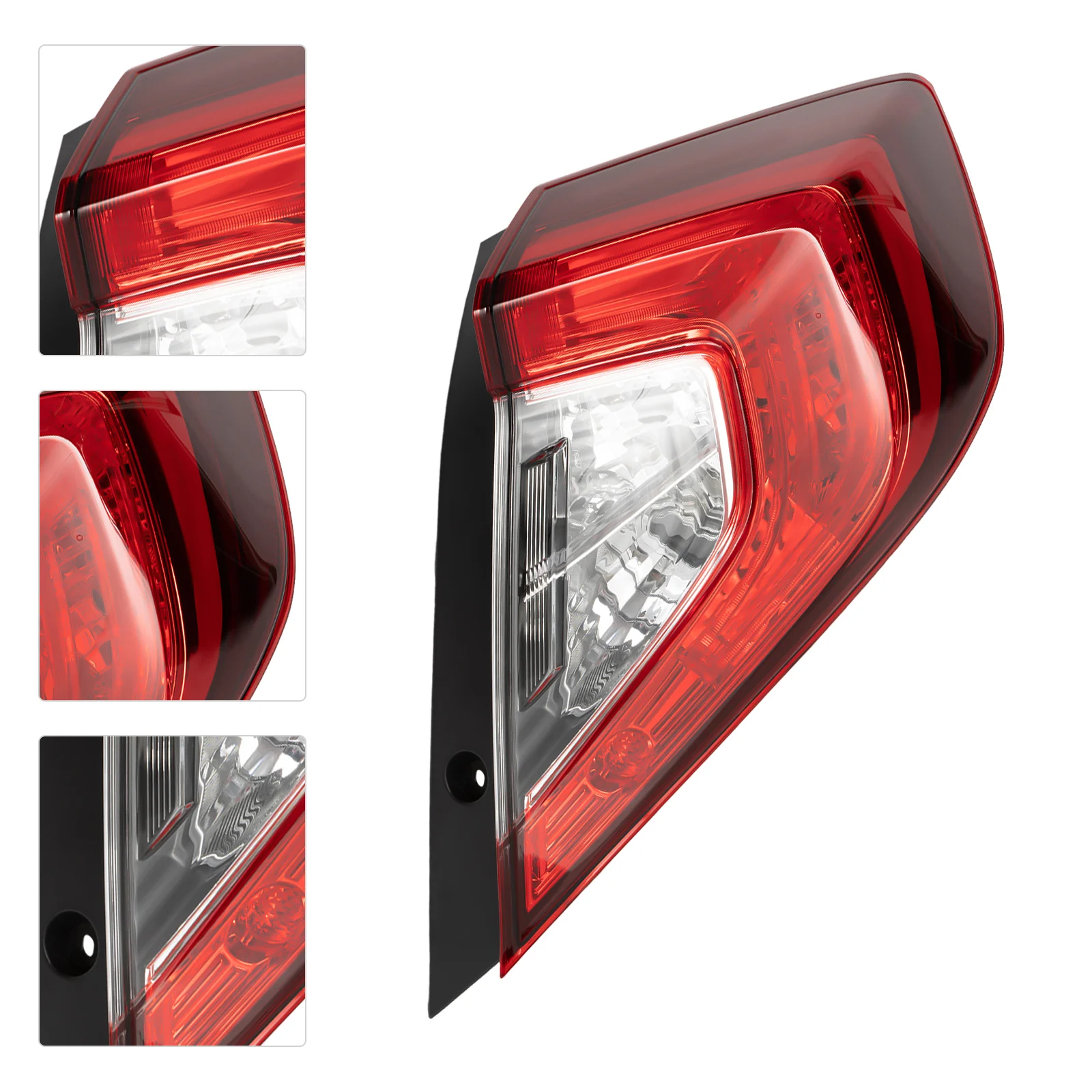 

Задний фонарь для Honda Civic 2016-21, внешний задний фонарь в сборе, задний фонарь правого пассажира, HO2805110, галогенный светодиод, прямая замена