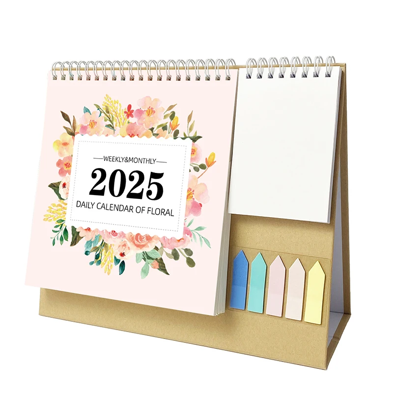 

Desk Calendar Jan. To Dec.2025 12 Month Desktop Calendar Standing Flips Calendar With Notepads For Schedule And Time Management