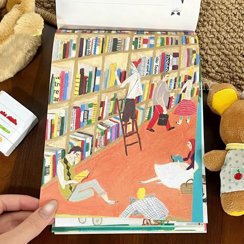 

Многофункциональный блокнот для заметок и творчества с иллюстрациями в стиле японских мультфильмов, 100 листов, для студентов