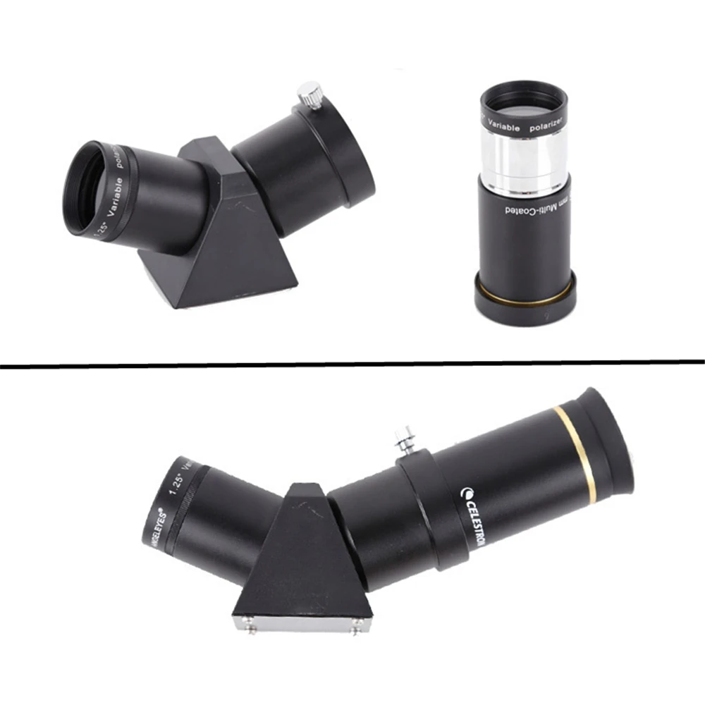 Lente de filtro de polarização variável de 1,25 '' / 2 '' para ocular de telescópio astronômico