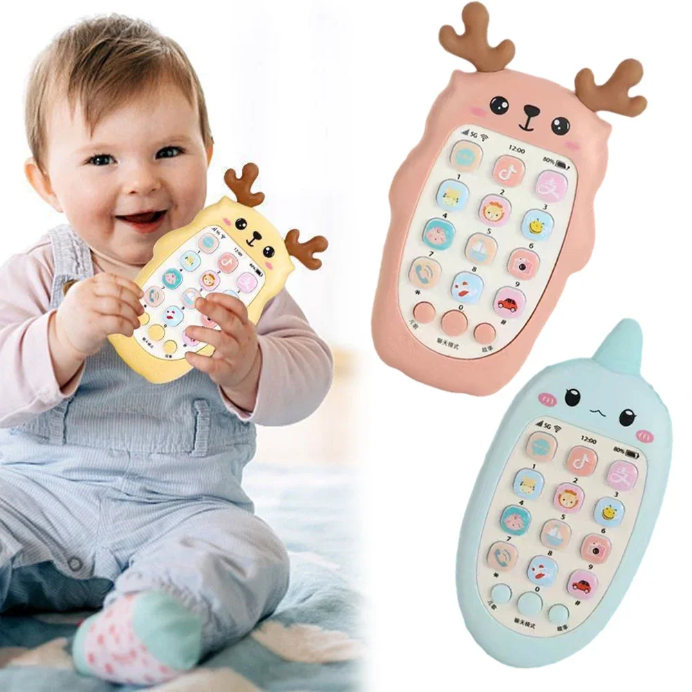 

Bilingual Telephone Teether Music Voice Toy Baby Phone Toys Early Educational Learning Machine Electronic Children Gift Baby Toy