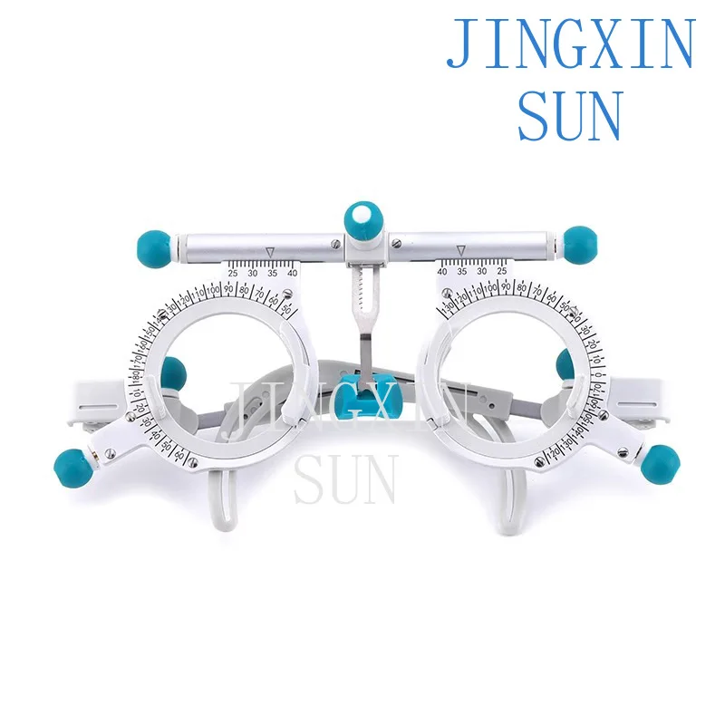 Traditional optometry try-on frame, ultra-light titanium alloy try-on frame, adjustable pupil distance leg mirror multi-function