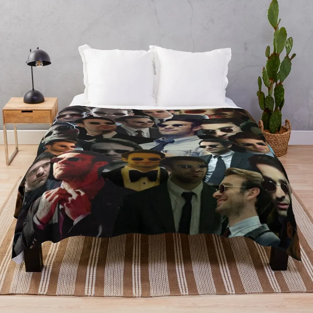 matt murdock-devil dare photo collage Throw Blanket christmas decoration Bed linens Blankets