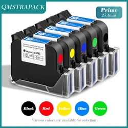 Prime TIJ Cartridge 25.4mm Inkjet Printer Cartridge Original Fast Drying Black Red Yellow Blue Green Water-proof Solvent Ink