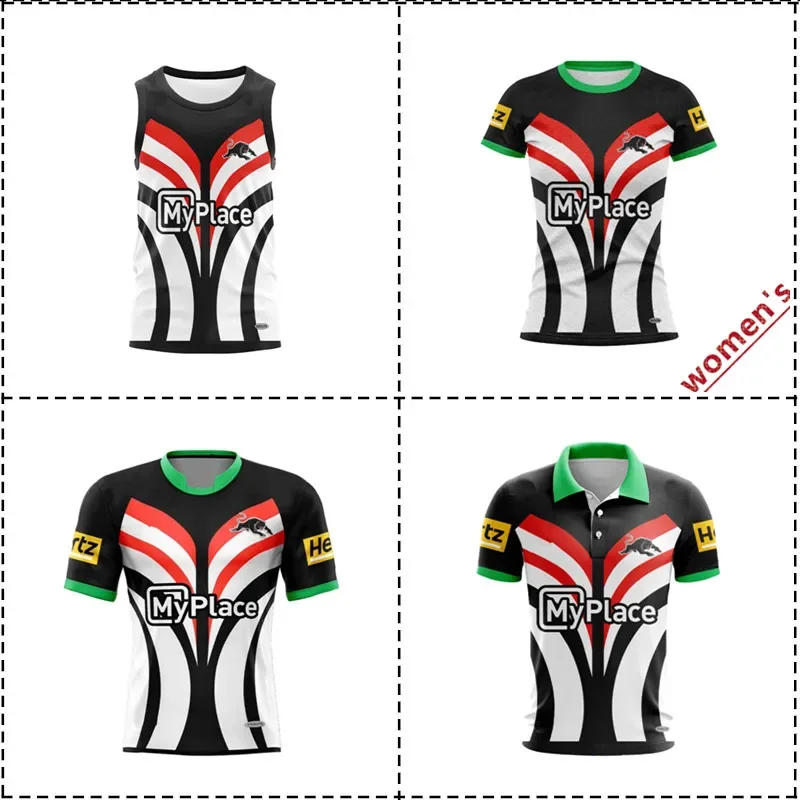 Penrith Panthers 2025 Warm Up Tee / POLO Shirt / Singlet Men's Rugby Jersey - Women's Size:S-5XL（Print Custom Name Number）