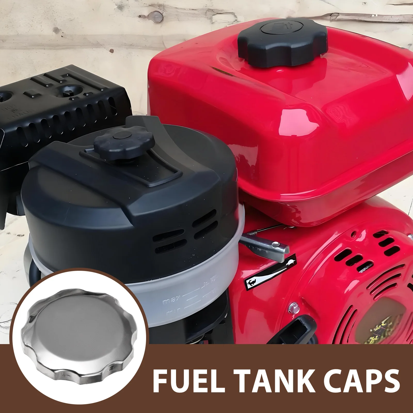 

2pcs Cap Accessories for Generator Gas Equipment Replacement Part External Oil Fuel Tank Protective Cap Tank Cover