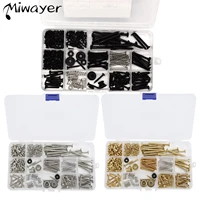Kit de tornillos para guitarra eléctrica Miwayer, Kit de herramientas de reparación de metales para guitarra de varios tamaños con arandelas de tornillos y sujetadores de reparación de resortes